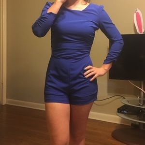 Royal blue ark and co. romper